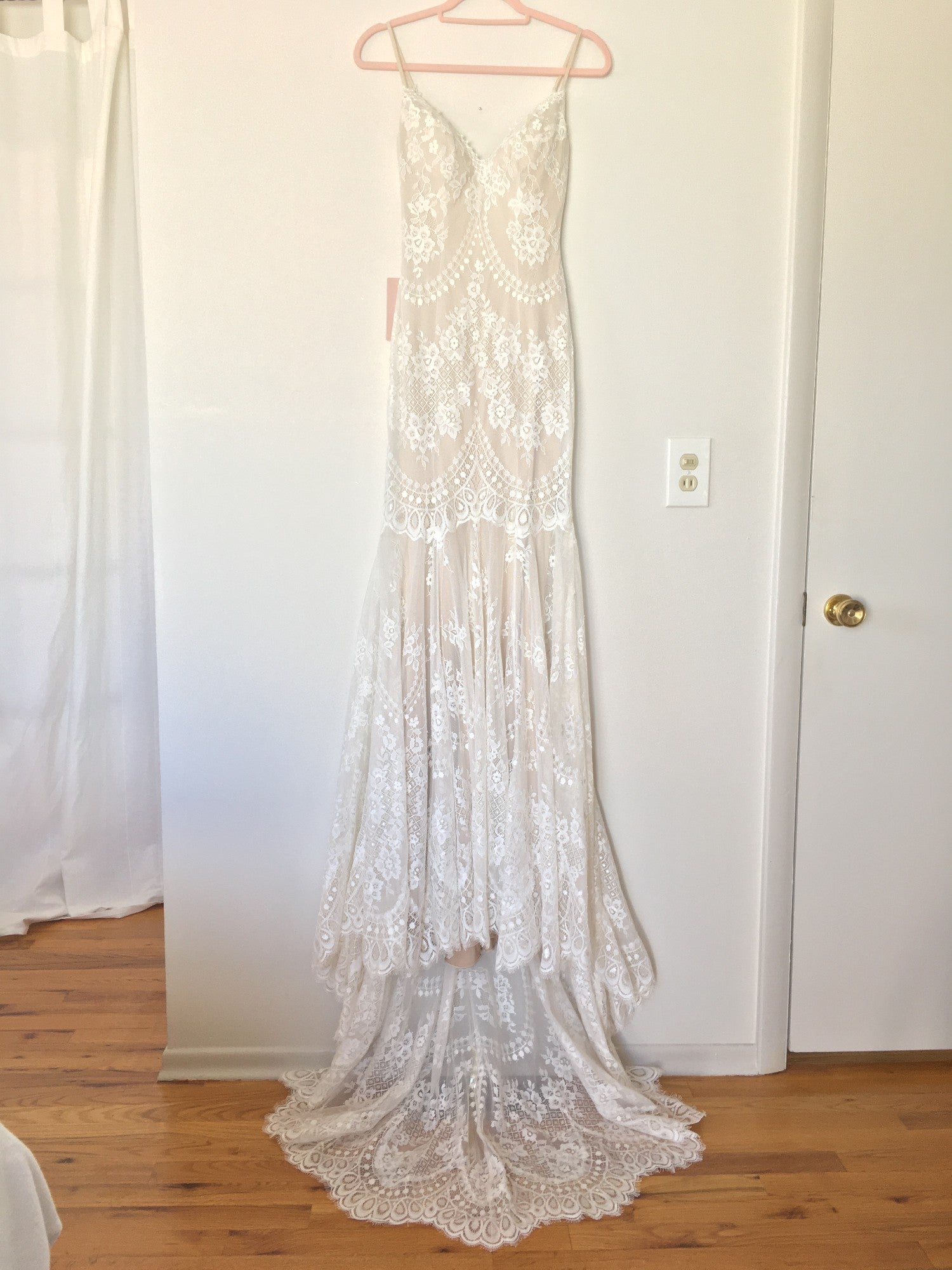 BHLDN Cascading Lace Gown