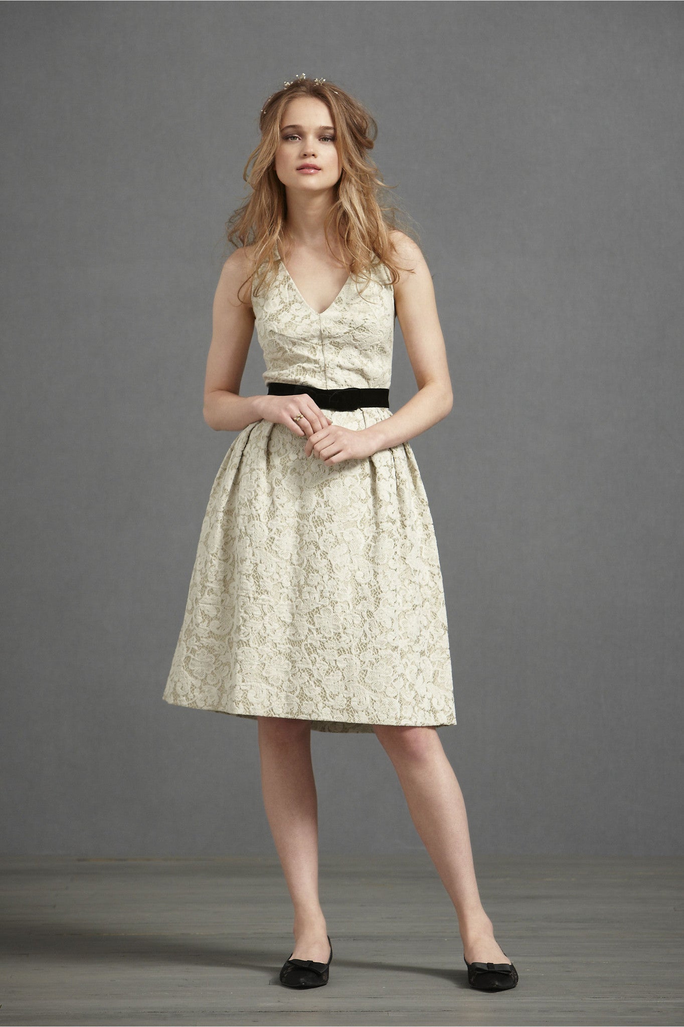 BHLDN Lace Fairchild Dress - Ivory