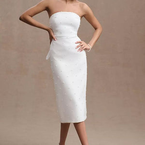 Sachin & Babi Gemma Pearl Midi Dress - Adinas Bridal Sachin & Babi Gemma Pearl Midi Dress - Adinas Bridal