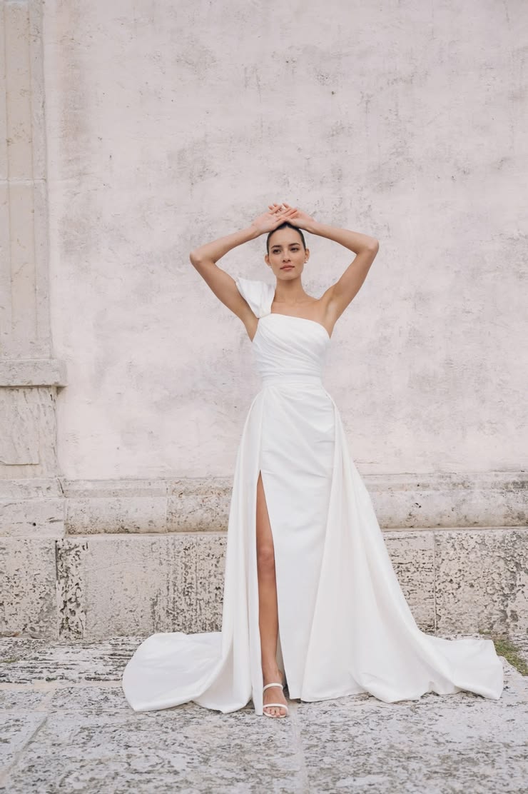 Jenny Yoo Isla Gown w/ Overskirt