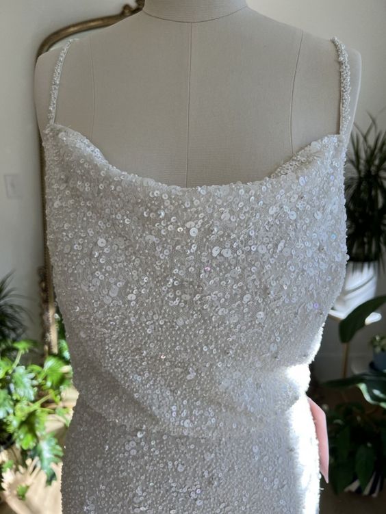 bhldn white sequin dress Bhldn Sequin Strapless Midi Dress With Slit In White - 46% Off