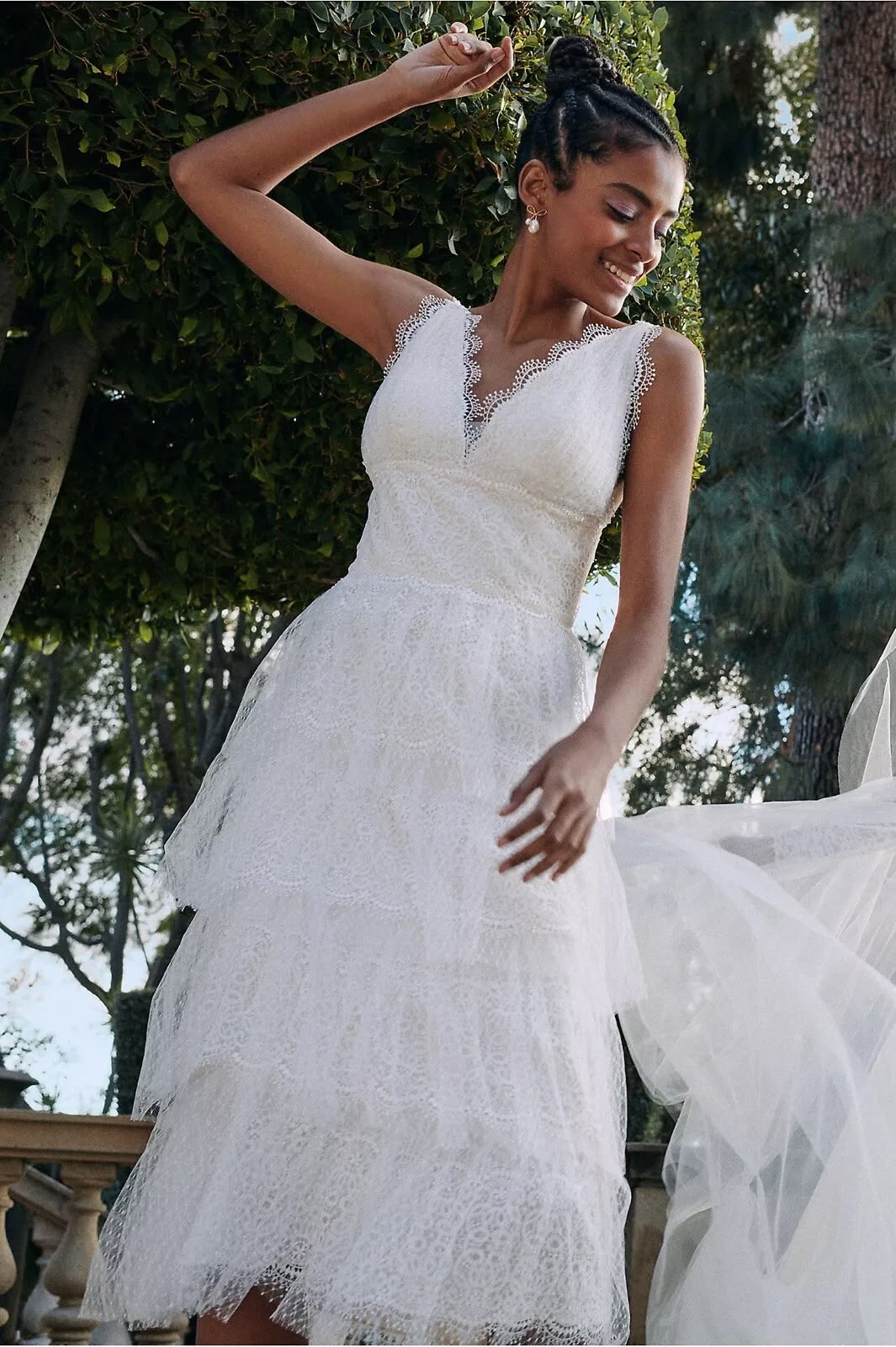 catherine deane lace frida dress Guest Attire Bhldn Cathy Dress Catherine Deane Frida White Guipure Lace Bridal Dress (also From