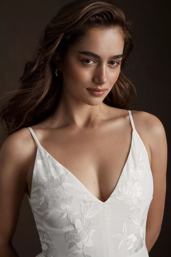 bhldn embroidered dress BHLDN Vale Size US 6