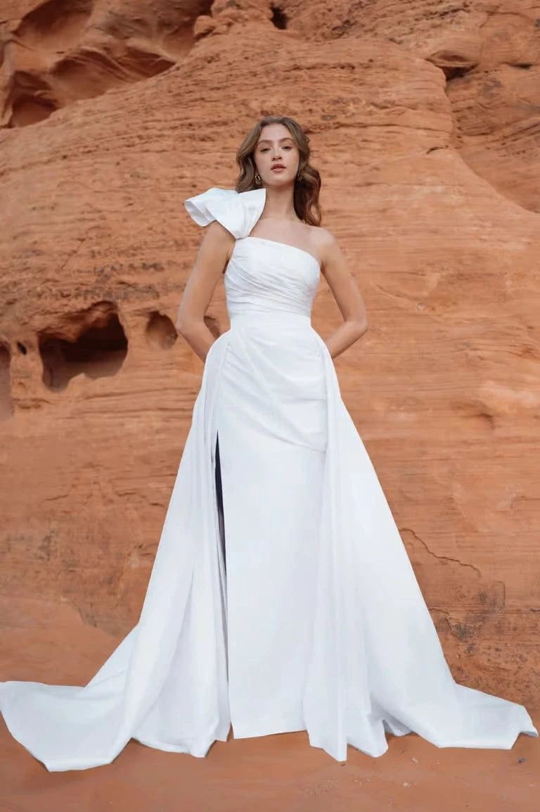 Jenny Yoo Isla Gown w/ Overskirt