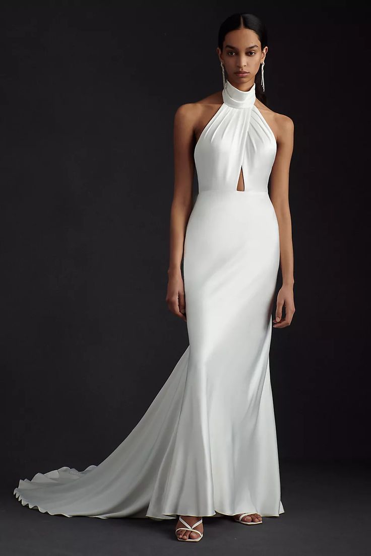 jenny yoo halter wedding dress Best Halter Neckline Wedding Dress in New England