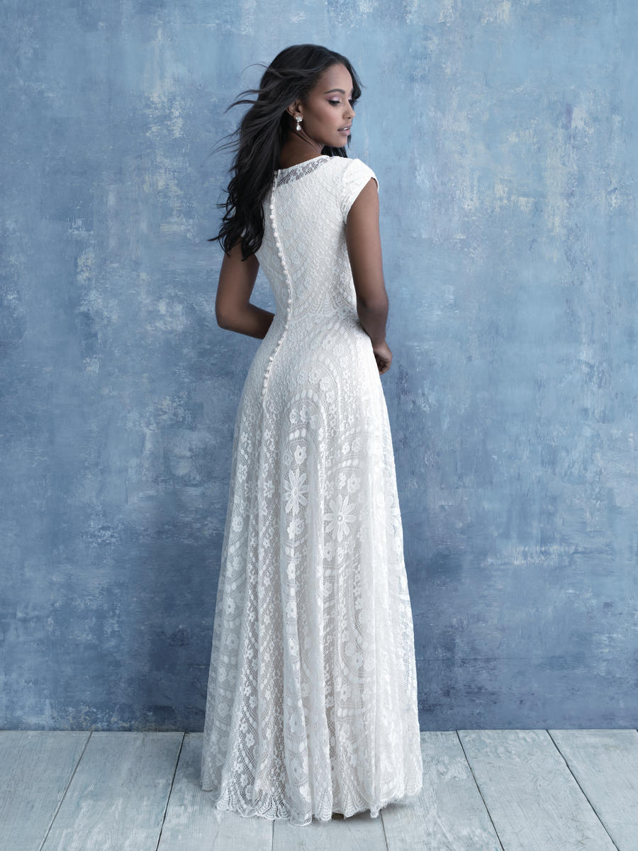 Allure Modest Bridals - M637 Sample Gown - Adinas Bridal