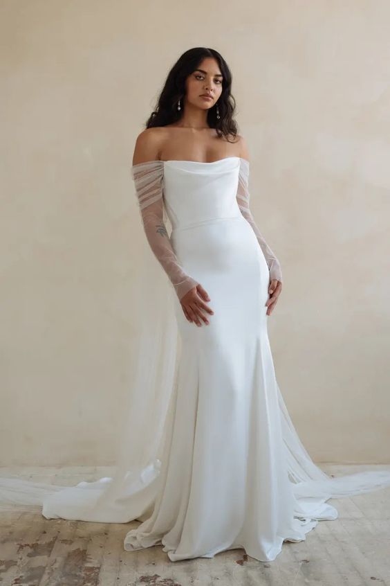jenny yoo long sleeve wedding dress Long Sleeve Wedding Dresses for Winter Weddings Jenny Yoo