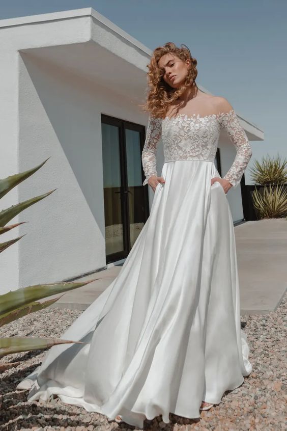 jenny yoo long sleeve wedding dress Long Sleeve Wedding Dresses for Winter Weddings Jenny Yoo