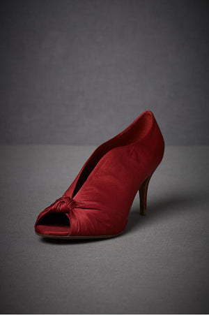 Knotted Peep-toes - Red