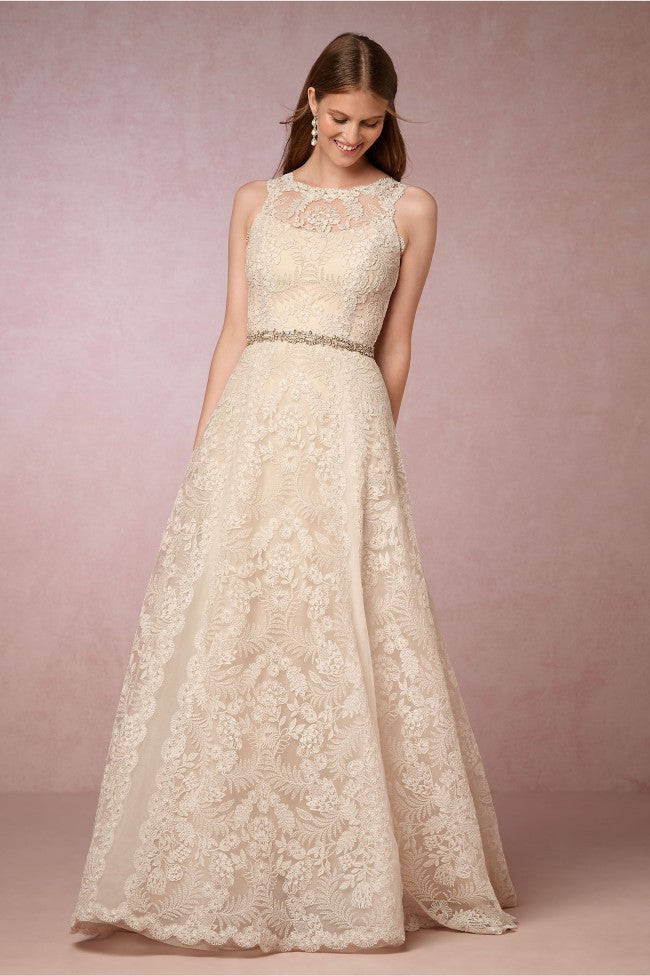 BHLDN Tadashi Shoji Lyra Gown no - Adinas Bridal BHLDN Tadashi Shoji Lyra Gown no - Adinas Bridal