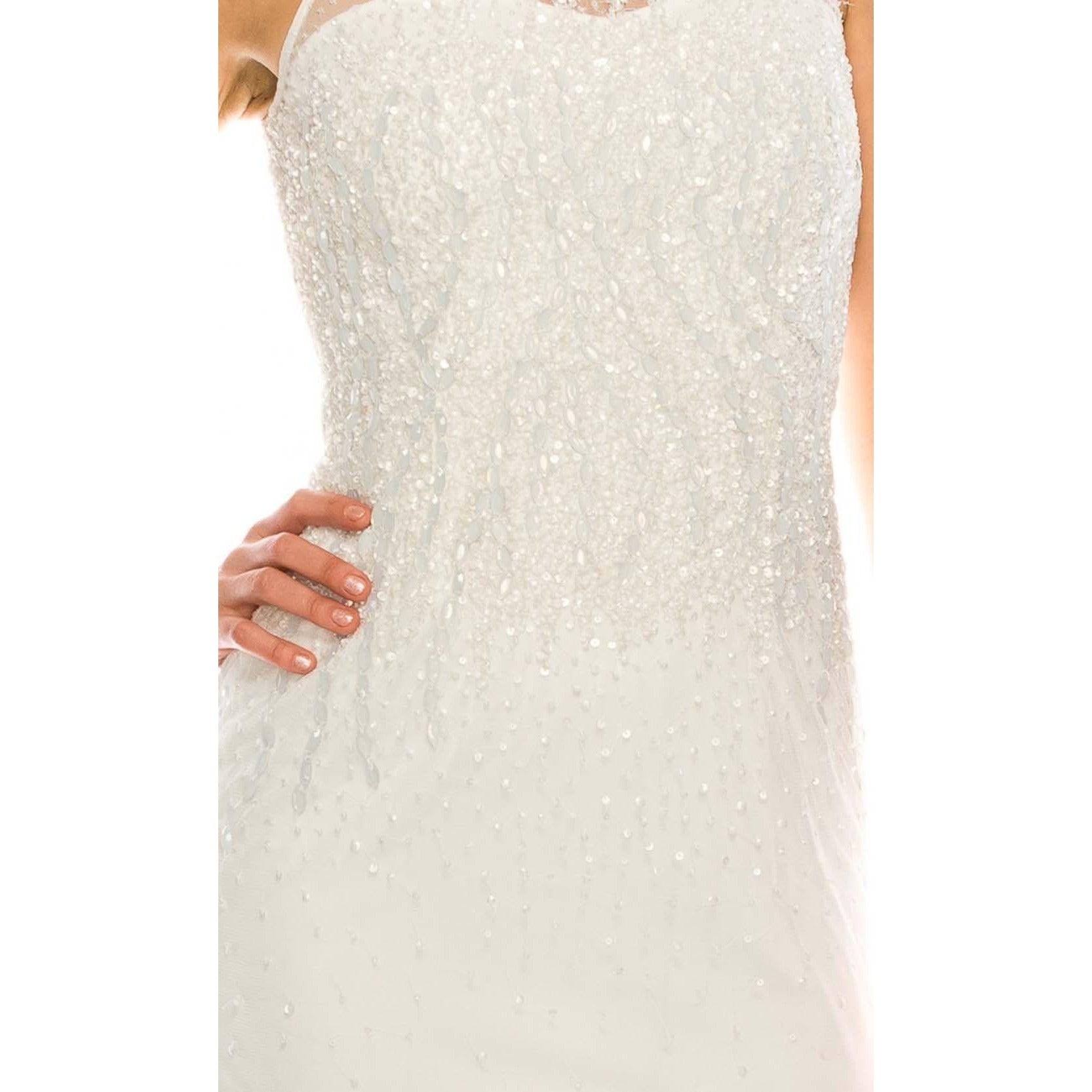 adrianna papell embellished illusion gown | revilo.ee