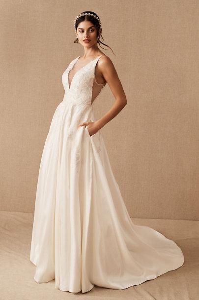BHLDN Guinevere Gown Ivory in Bride | BHLDN | New wedding dresses, Bhldn  wedding dress, A-line wedding dress