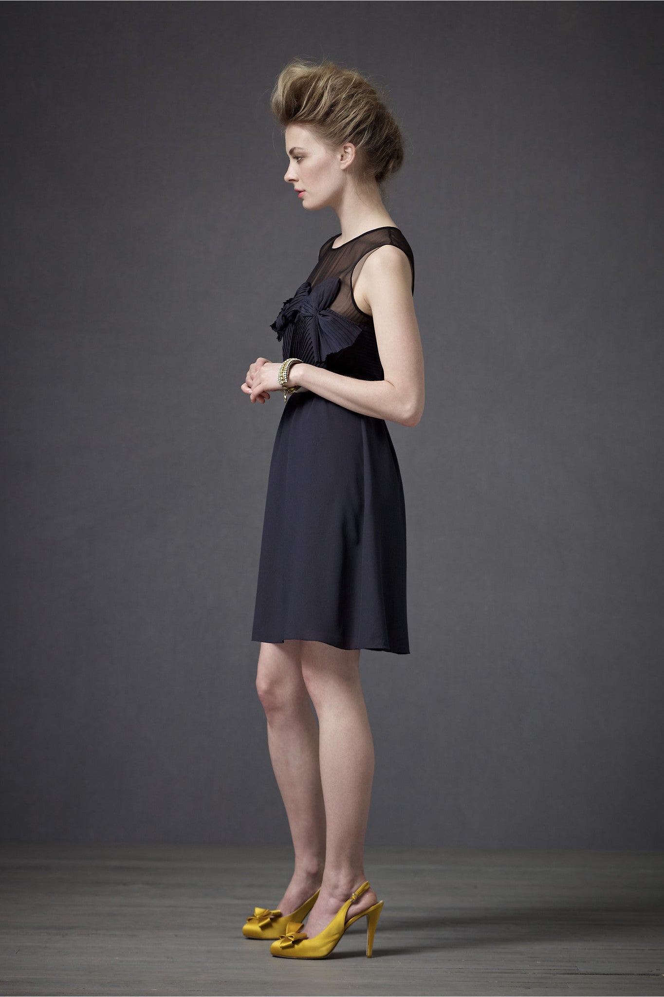 bhldn black dress BHLDN Couplet Dress