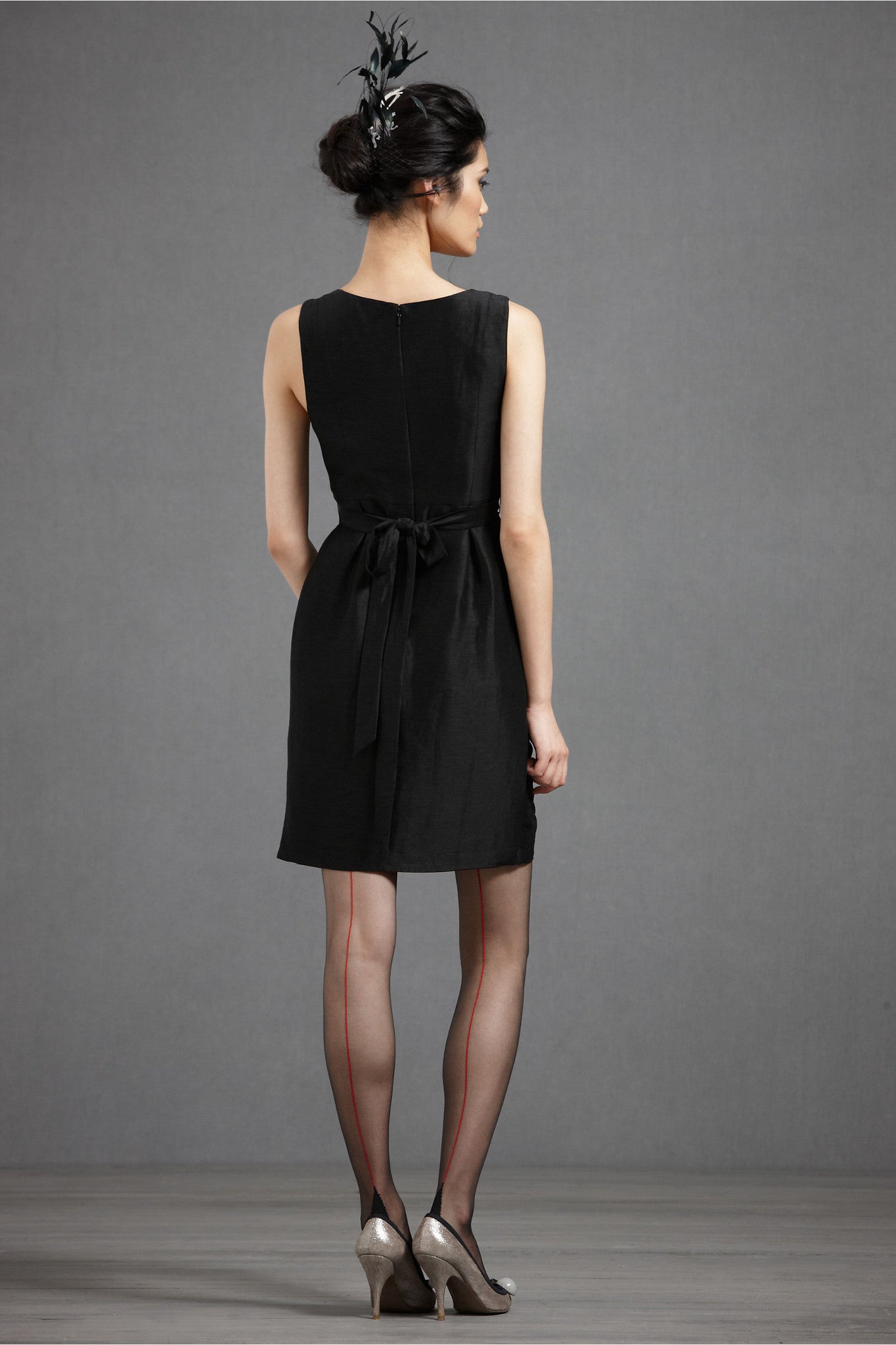 black pleated shift dress Crea Concept Black Pleated Shift Dress Sz 38/US 6 Short Sleeve