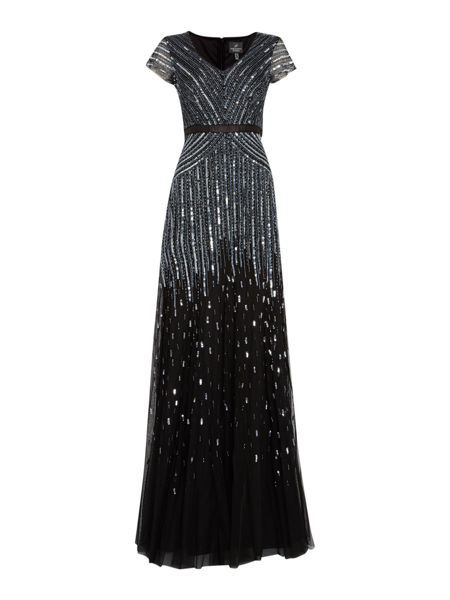 Slim A-line Silhouette Evening Dress | Adrianna Papell 40344 | RK Bridal NYC
