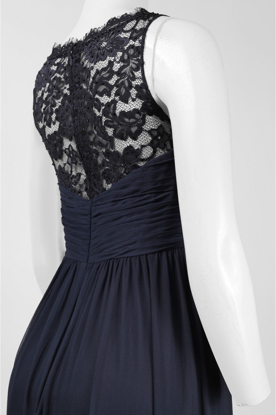 Aidan Mattox Embellished Lace & Silk Chiffon Gown - Twilight