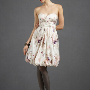 BHLDN Floral Twirled Sweetheart Dress Main