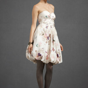 BHLDN Floral Twirled Sweetheart Dress Side