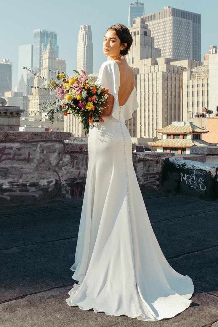 New Wedding Dresses Tagged "flutter sleeve" - Adinas Bridal New Wedding Dresses Tagged "flutter sleeve" - Adinas Bridal