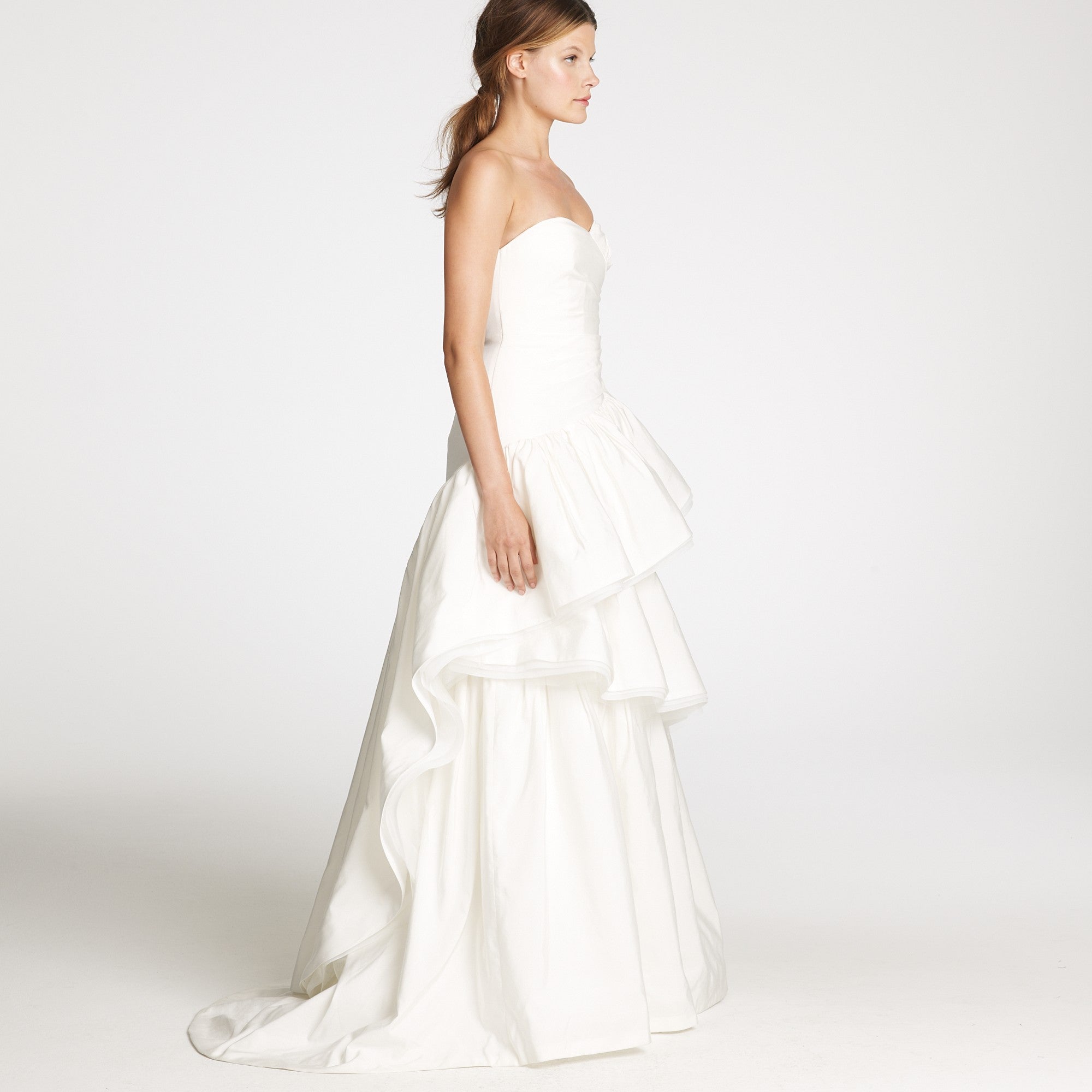 j crew ivory dress J.CREW Isabel Gown Lace 4 $750 ivory f4002 long dress bride formal wedding