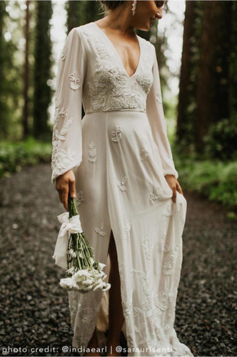 Bhldn used wedding dress discount